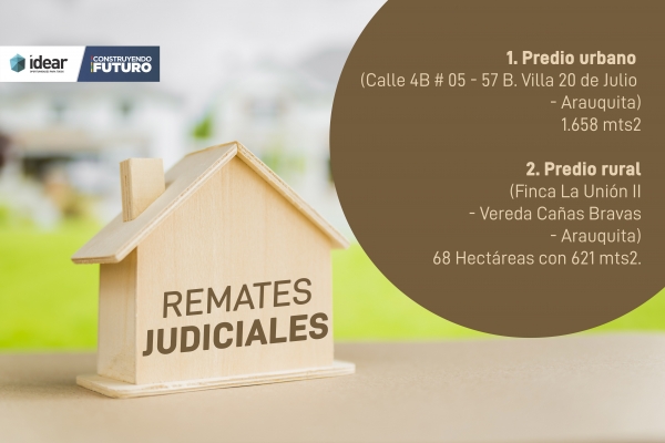 COMUNICADO DE PRENSA - Remates Judiciales del Idear